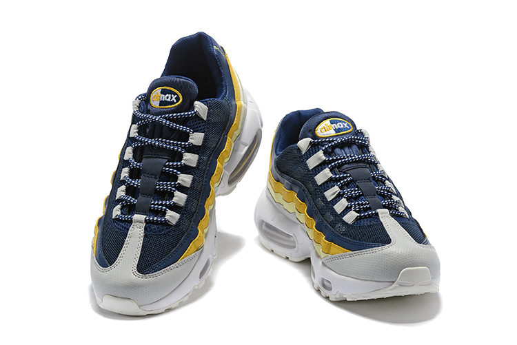 New Nike Air Max 95 Deep Blue Yellow Grey